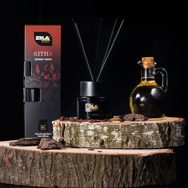 Dyfuzor z pałeczkami zapachowymi Erla Home Ritha SMOKEY ASHER 100 ml (5906534019974) - obraz 5