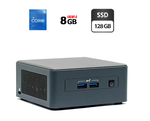 Неттоп Б-клас Intel NUC 11TNBi5 USFF / Intel Core i5-1135G7 (4 (8