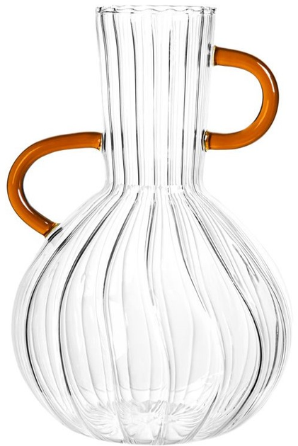 Ваза Homla ORELLA скляна з медовими ручками 13×13×20 см (5906496709524) - зображення 3