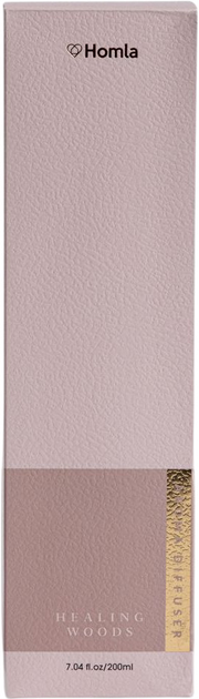 Dyfuzor zapachowy Homla Sleek Leather Healing Woods z patyczkami 200 ml (5906496708558) - obraz 6