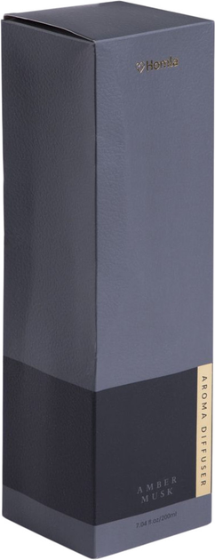 Аромадифузор Homla Sleek Leather Amber Musk з паличками 200 мл (5906496708565) - зображення 6