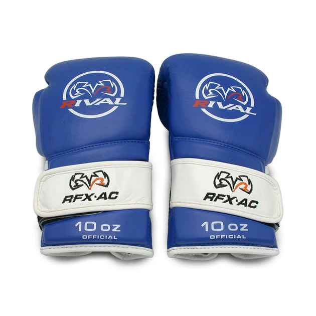 Боксерські рукавиці Rival RFX-AC Amateur Competition Fight Gloves Blue (RFX-AC-Blue- 10oz) - Фото 4 Боксерські рукавиці Rival RFX-AC Amateur Competition Fight Gloves Blue (RFX-AC-Blue- 10oz) - зображення 4