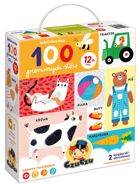 Zestaw edukacyjny CzuCzu Biblioteczka 100 pierwszych słów (9788366762848) - obraz 1