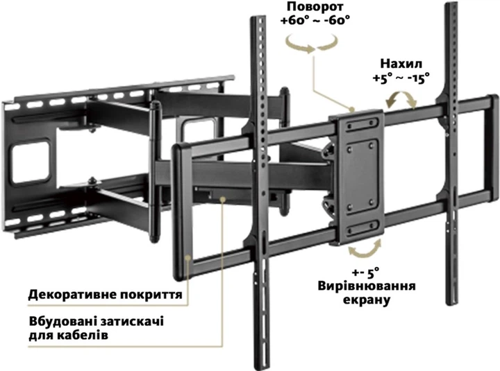 Кронштейн для телевізора ITech PTRB-95 - Фото 6 Кронштейн для телевізора ITech PTRB-95 - зображення 6