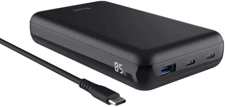 Powerbank Trust Laro 20000 mAh 100W Black (TR25240) - obraz 2
