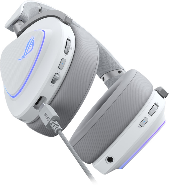 Słuchawki ASUS ROG Delta II White (90YH03W0-BHUA10) - obraz 5