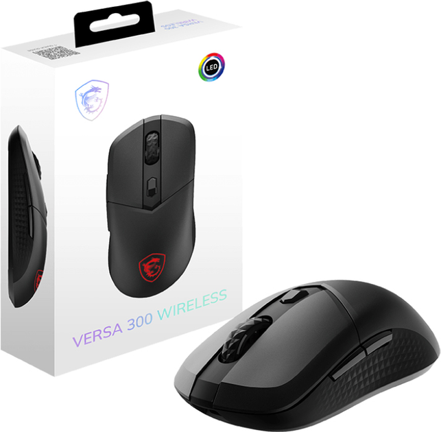 Миша MSI VERSA 300 W Wireless/Bluetooth/USB Black (VERSA 300 W) - зображення 5