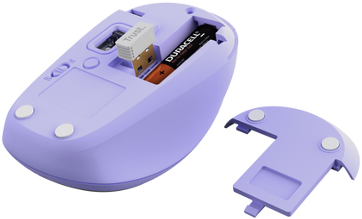 Mysz Trust Yvi+ Multi-Device Wireless/Bluetooth Purple (TR25583) - obraz 4