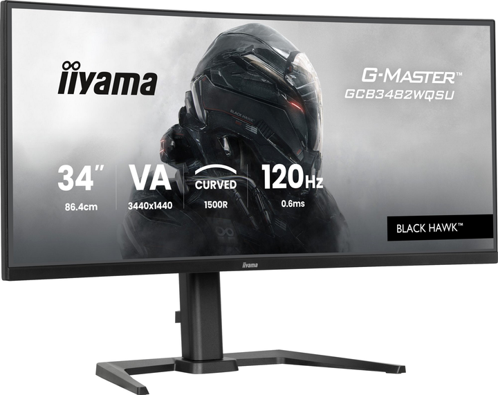 Monitor 34" iiyama G-Master GCB3482WQSU-B1 - obraz 2