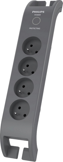 Listwa zasilająca Philips SPN3140A/60 4 gniazda 2 m Szary - obraz 1