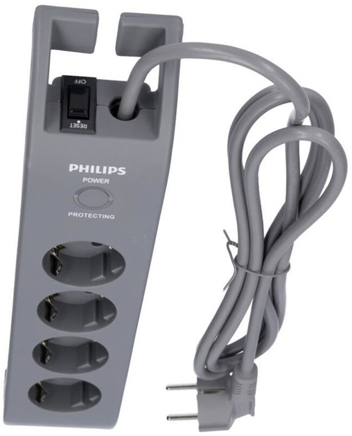 Listwa zasilająca Philips SPN3140A/60 4 gniazda 2 m Szary - obraz 5