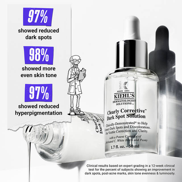Сироватка для обличчя Kiehl's Clearly Corrective Dark Spot Solution 30 мл (3605970202637) - зображення 6