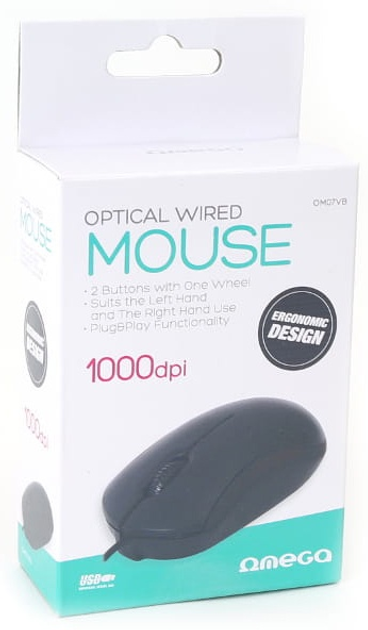 Mysz Omega OM-07 3D Optical USB Black (OM07VB) - obraz 3