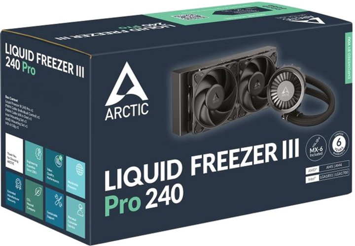Chłodzenie wodne Arctic Liquid Freezer III Pro 240 Black (ACFRE00178A) - obraz 6