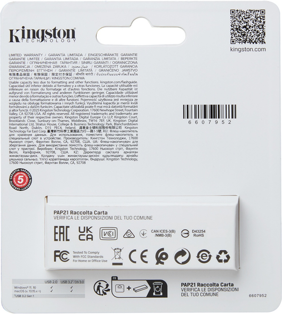 Флеш пам'ять USB Kingston DataTraveler Exodia S 128GB USB 3.2 Gen 1 Black/Turquoise (DTXS/128GB) - зображення 5