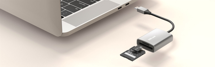 USB-hub Trust Aluminium USB-C Card Reader (24136) - obraz 6