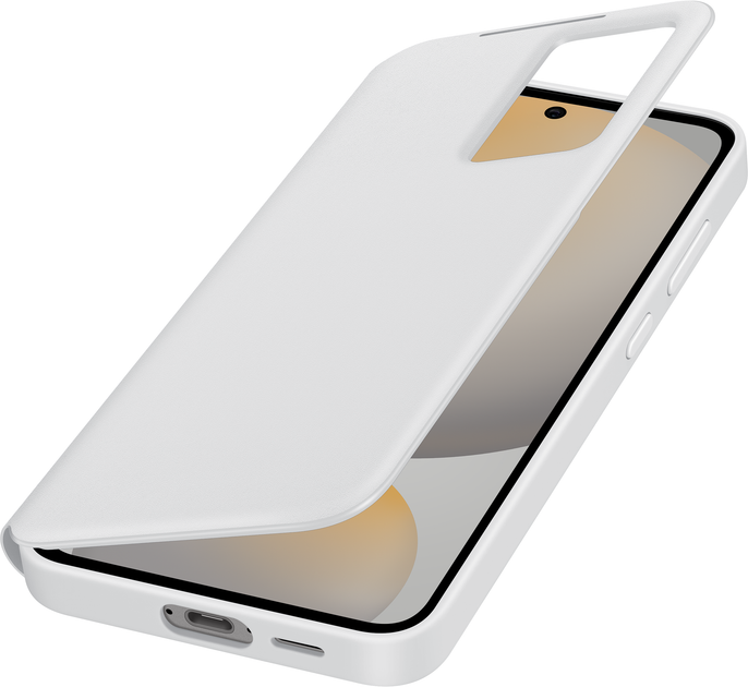 Чохол-книжка Samsung Smart View Wallet Case для Samsung Galaxy S24 FE White (EF-ZS721CWEGWW) - зображення 4
