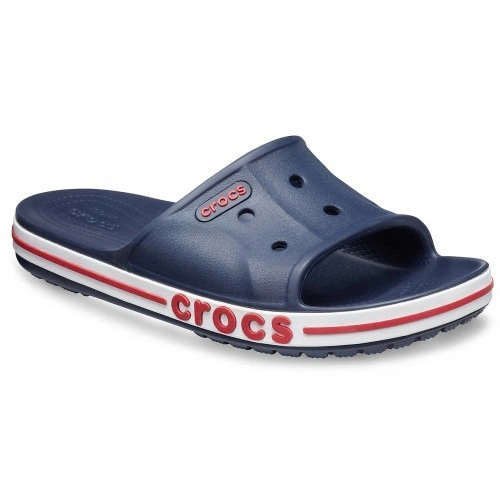 Чоловічі кроксі Слайд Баябенд Сині Crocs Bayaband Slide Navy White (48/49, синій) - зображення 6