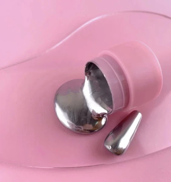 Гель - краска LUNAMoon Metallic Gel №1 (металлическая, серебро) на 5 мл - для дизайна ногтей - Фото 4 Гель - краска LUNAMoon Metallic Gel №1 (металлическая, серебро) на 5 мл - для дизайна ногтей - изображение 4