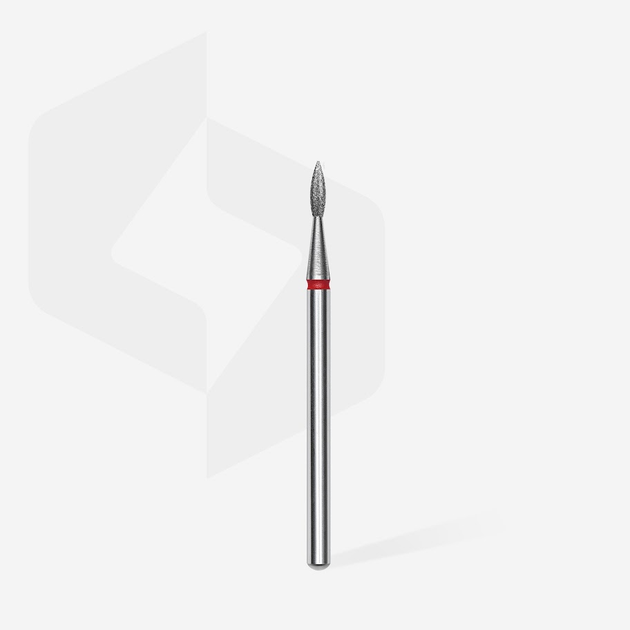 Фреза алмазна Staleks Expert полум'я гостре червоне 1,8 мм, для манікюру та педикюру - Фото 6 Фреза алмазна Staleks Expert полум'я гостре червоне 1,8 мм, для манікюру та педикюру - зображення 6