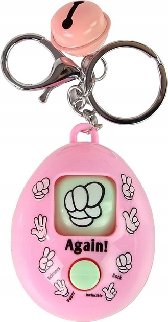 Brelok LEAN Toys Gra papier-kamień-nożyce Różowy (5905323216297) - obraz 1