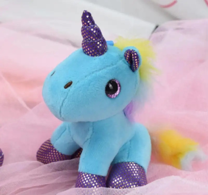 Брелок LEAN Toys Єдиноріг 12 см Синій (5905991048565) - зображення 3