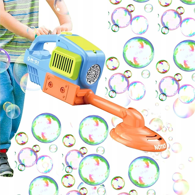 Maszynka do baniek mydlanych LEAN Toys Kosiarka-podkaszarka Niebieska 18458 (5905991021186) - obraz 3
