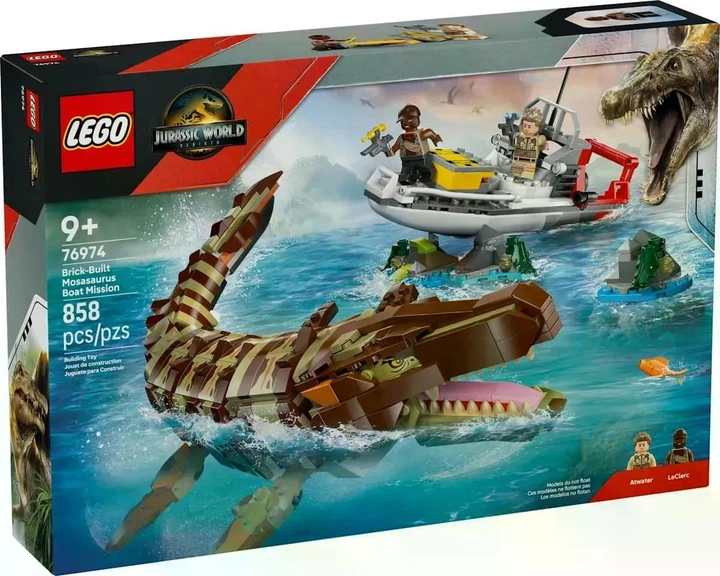 Конструктор LEGO Jurassic World Миссия на лодке из кубиков с