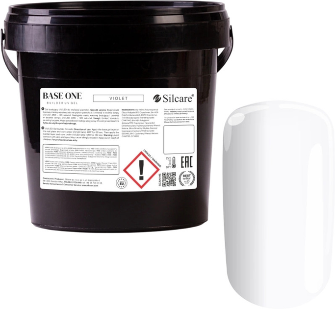 Żel do przedłużania paznokci Silcare Base One Violet 1 kg (5902560554403) - obraz 1