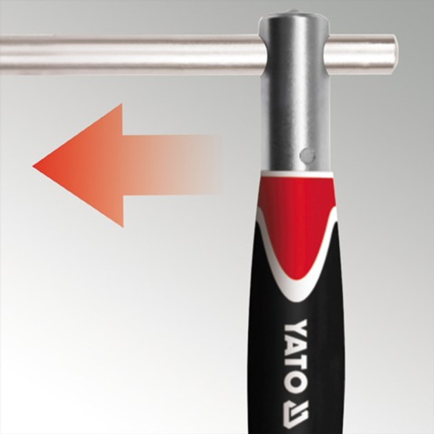 Adapter typu t'' YATO z obrotową rączką 1/4'' (YT-1565) - obraz 3