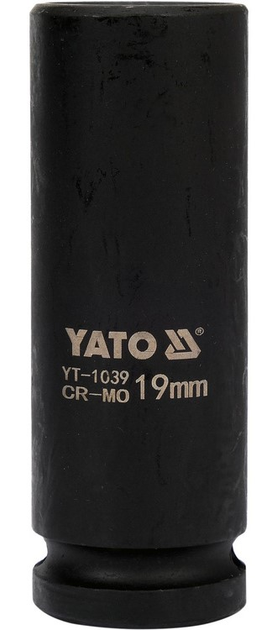 Nasadka udarowa długa YATO 1/2" 19 mm (YT-1039) - obraz 2