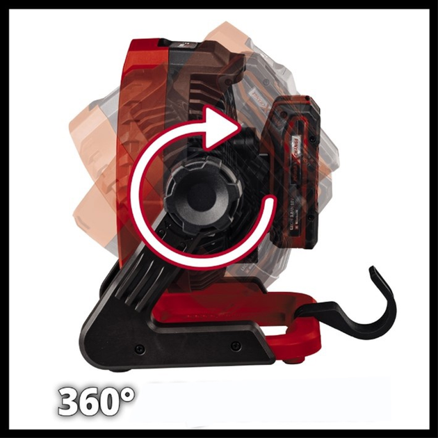 Акумуляторний вентилятор Einhell X-Change GE-CF 18/2200 Li (3408035) - зображення 4