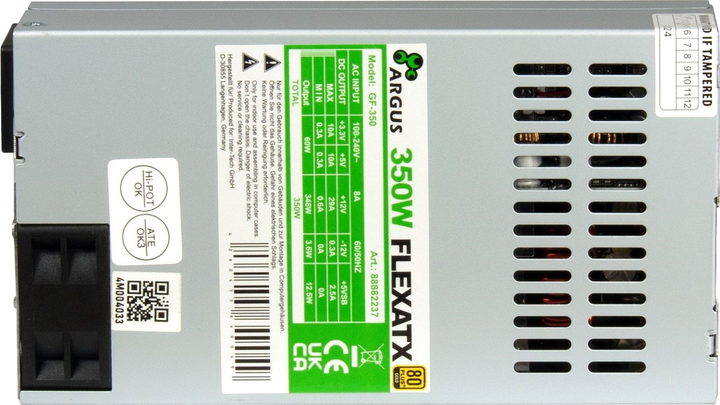 Блок живлення Inter-Tech Argus Flex ATX GF-350 (88882237) - зображення 3