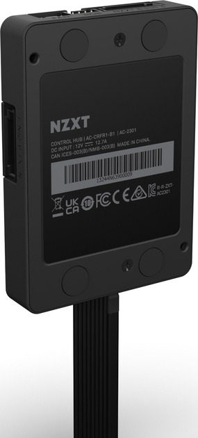 Kontroler do komputera NZXT Control Hub Digital RGB Lighting and Fan Speed Controller (AC-CRFR1-B1) - obraz 2