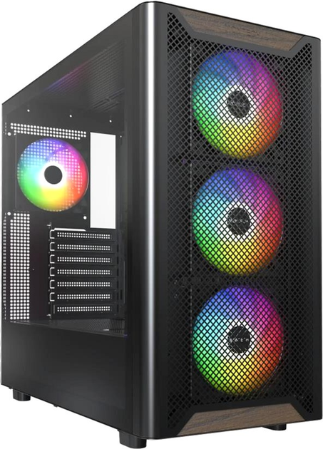 Obudowa Montech XR Wood Black - obraz 1