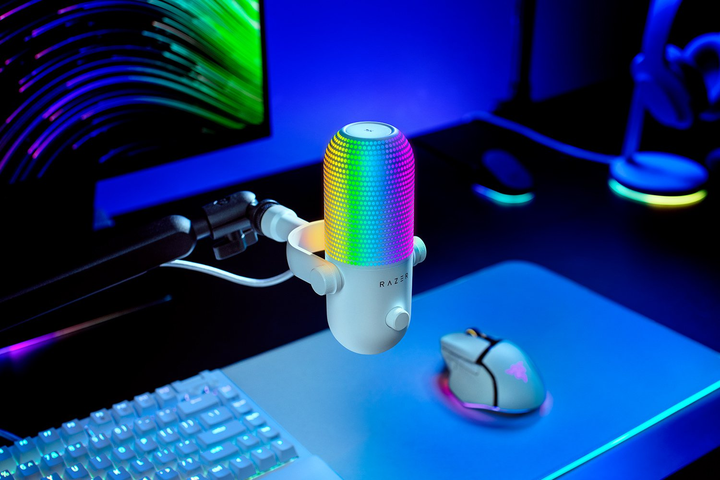Мікрофон Razer Seiren V3 Chroma White (RZ19-05060200-R3M1) - зображення 6
