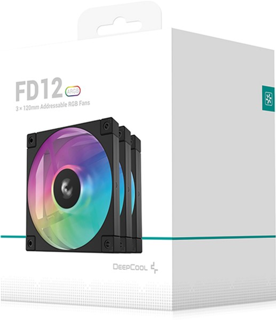 Zestaw wentylatorów DeepCool FD12 ARGB 3 in 1 (R-FD12-BKAPN3-G) - obraz 10
