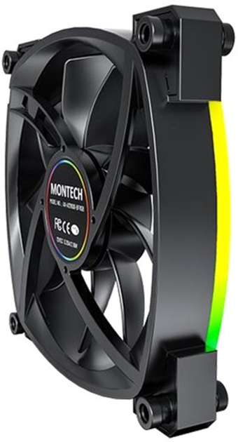 Zestaw wentylatorów Montech AX120 PWM 3 in 1 Black - obraz 7