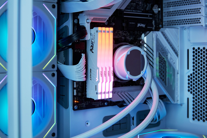 Pamięć RAM Kingston Fury Beast DDR5-6000 RGB 65536MB PC5-48000 (Kit of 2x32768) White (KF560C30BWEAK2-64) - obraz 8