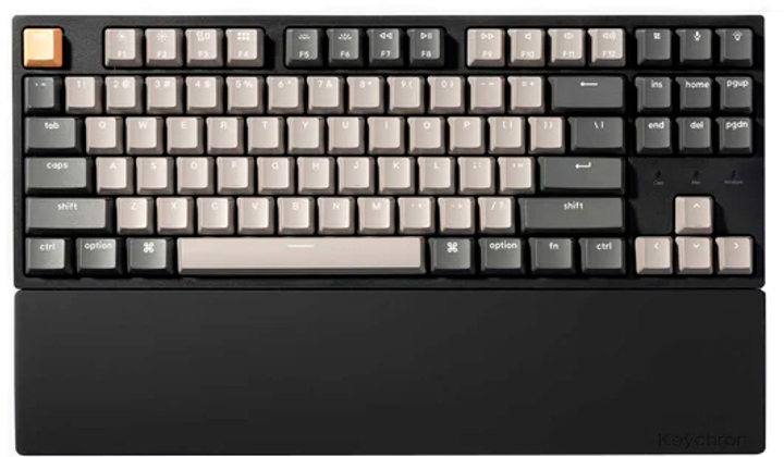 Podstawka pod nadgarstek Keychron Silicone Palm Rest Black (PR45_KEYCHRON) - obraz 1