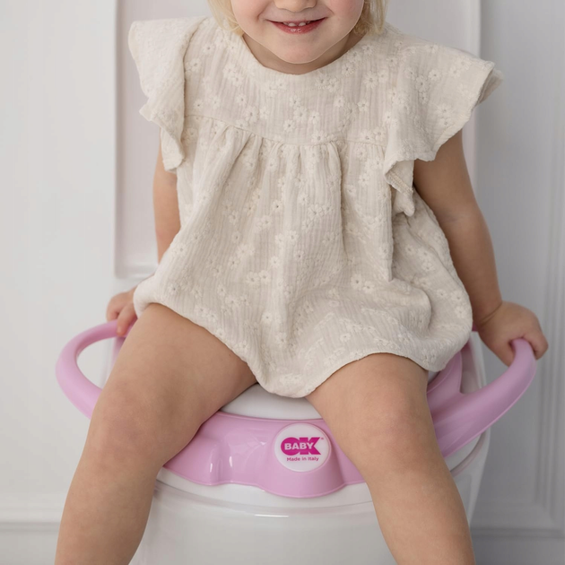 Накладка для унітазу OK Baby у формі пінгвіна рожева (8008577148257) - зображення 6