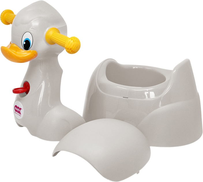 Дитячий горщик OK Baby Quack у формі качки сірий (8008577237074) - зображення 3