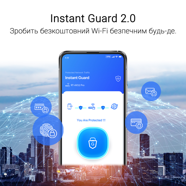 Маршрутизатор Asus RT-AX52 Pro (90IG08T0-MO3H10) WiFi6 / AX3000 / 1Гбіт/с / Підтримка MESH - зображення 7