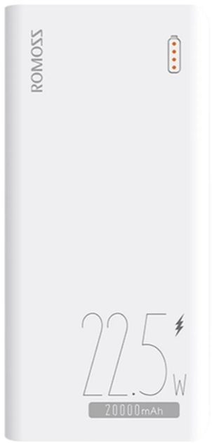 Powerbank Romoss Sense 6F 20000mAh 22.5W White (6973693499168) - obraz 1