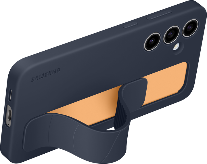 Панель Samsung Standing Grip Case для Samsung Galaxy S24 FE Blue Black (EF-GS721CNEGWW) - зображення 4