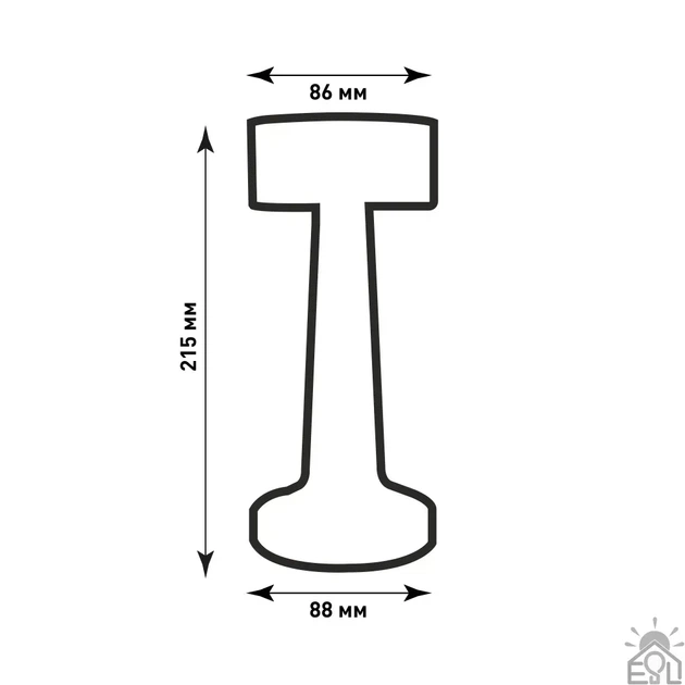 Настільна лампа сенсорна світлодіодна ESLLSE DOWN LIGHT з акумулятором 1200 mA Біла - зображення 6
