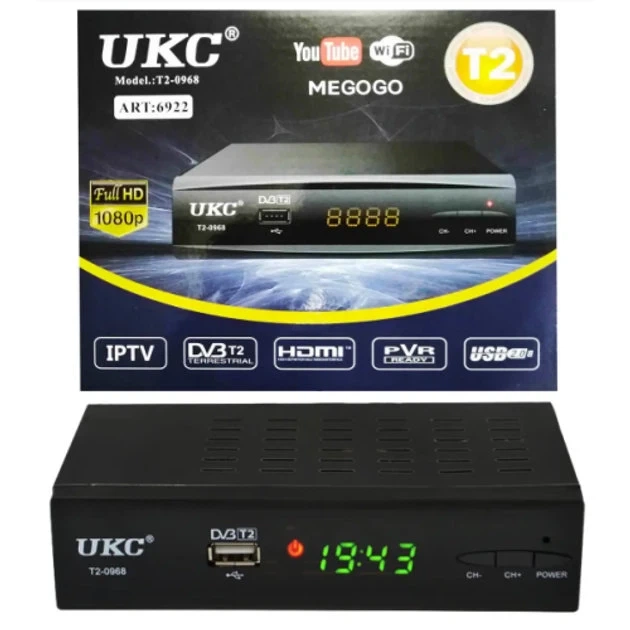 Тюнер DVB-T2 0968/6922 METAL с поддержкой WiFi адаптера Цифровой эфирный приемник с экраном - Фото 2 Тюнер DVB-T2 0968/6922 METAL с поддержкой WiFi адаптера Цифровой эфирный приемник с экраном - изображение 2