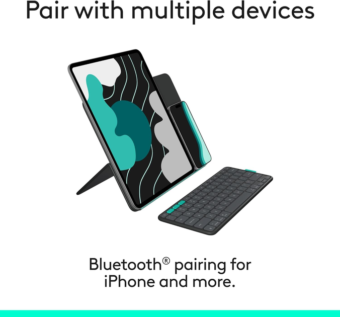 Обкладинка-клавіатура Logitech Flip Folio для Apple iPad Air 13/Pro 13 Graphite (920-013388) - зображення 2