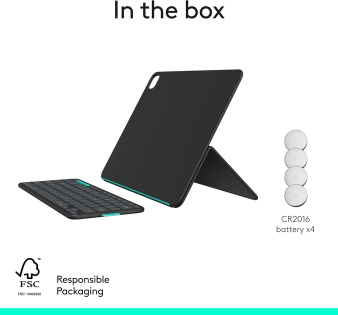Etui z klawiaturą Logitech Flip Folio do Apple iPad Air 11/Pro 11 Graphite (920-013403) - obraz 3