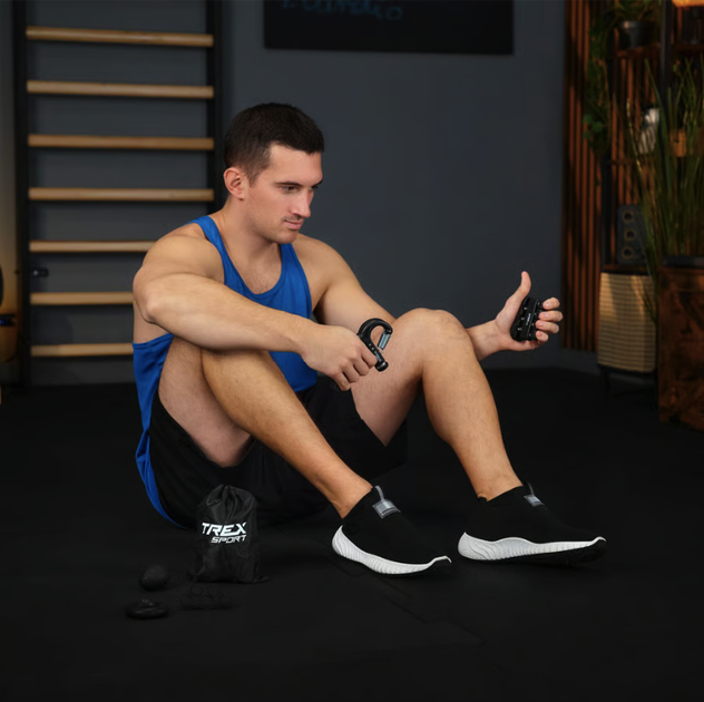 Набір регульованих еспандерів 5-60кг Trex Sport TX-005HSA чорний - зображення 3
